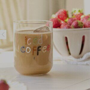 Anthropologie The Love Notes Icon Juice Glass